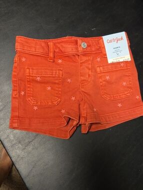 Cat & Jack Red Star Pocket Girls' Shorts